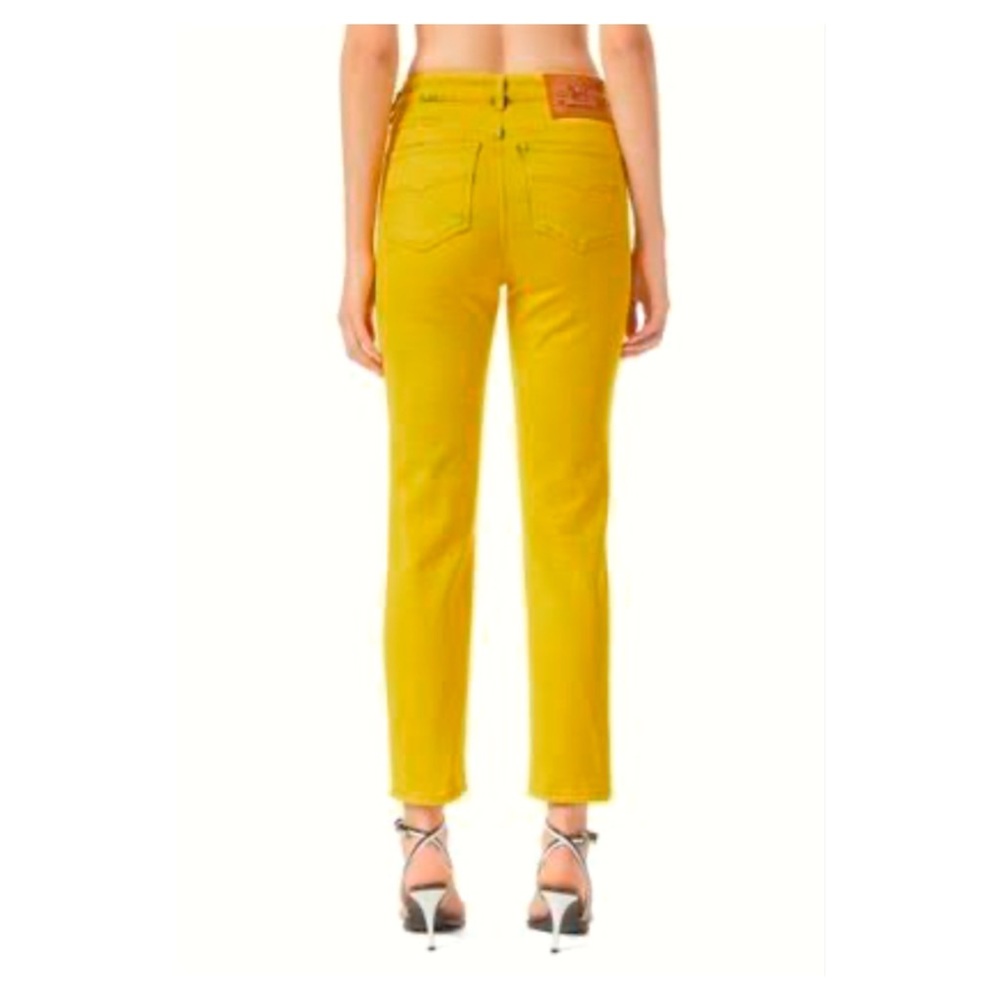 NEW Levi's Jeans Yellow Levi’s Denim Deadstock Yellow Button Fly Jeans Size 26 - Picture 9 of 12
